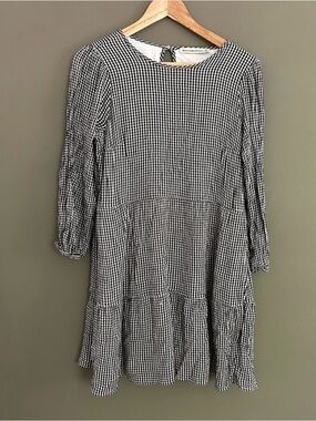 Abercrombie & Fitch Gingham Tiered Women's Dress